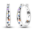 925 Silver multi hoops