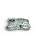 White Cat Claw Clip