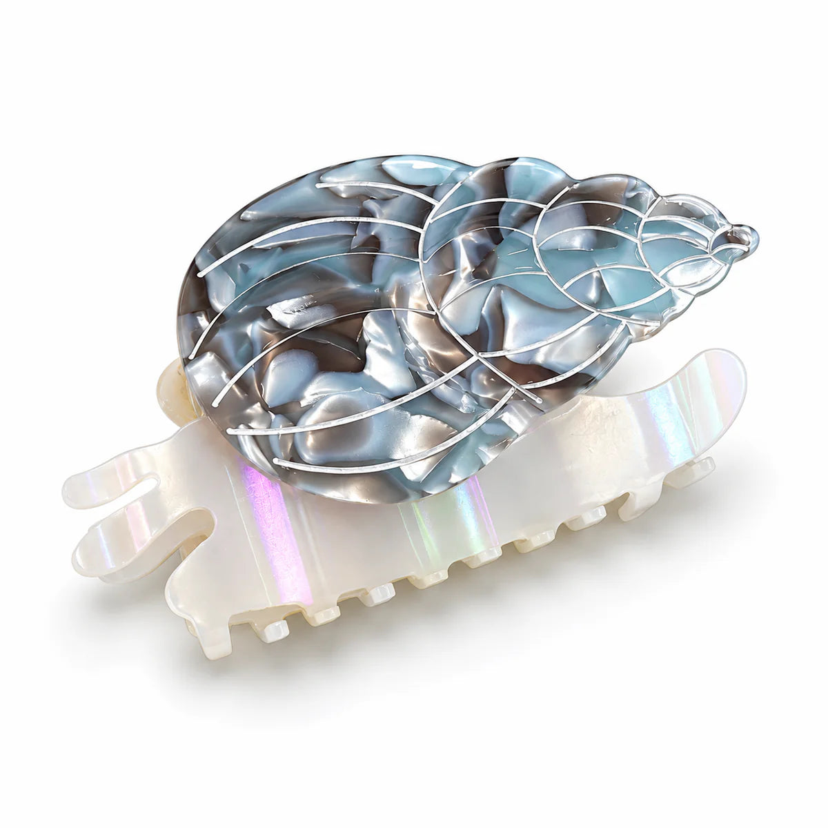 Grey Snail Claw Clip