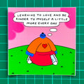 Learning to love myself Sticker