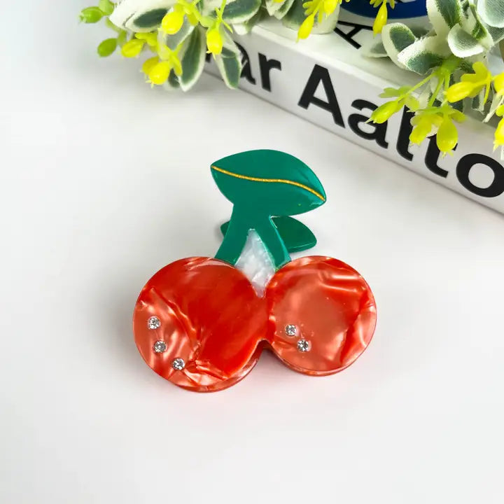 Cherry Claw Clip