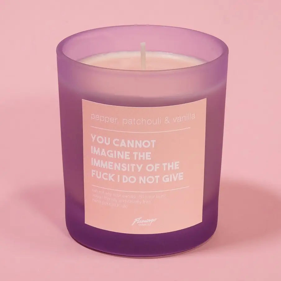 You Cannot imagine the Immensity of the Fuck I do not give Candle