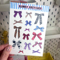 Animal Print Bows A6 sticker sheet