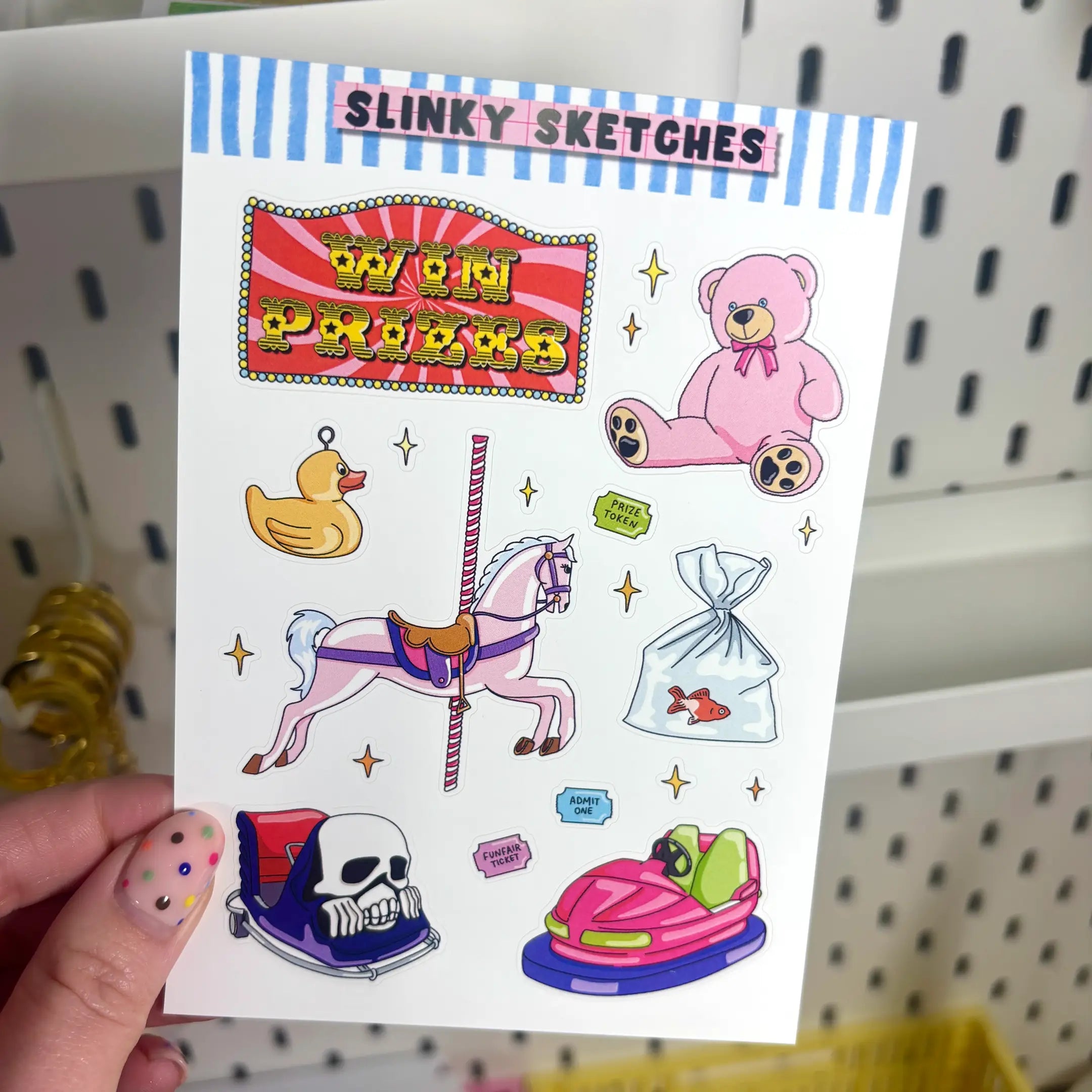 Funfair A6 Sticker Sheet