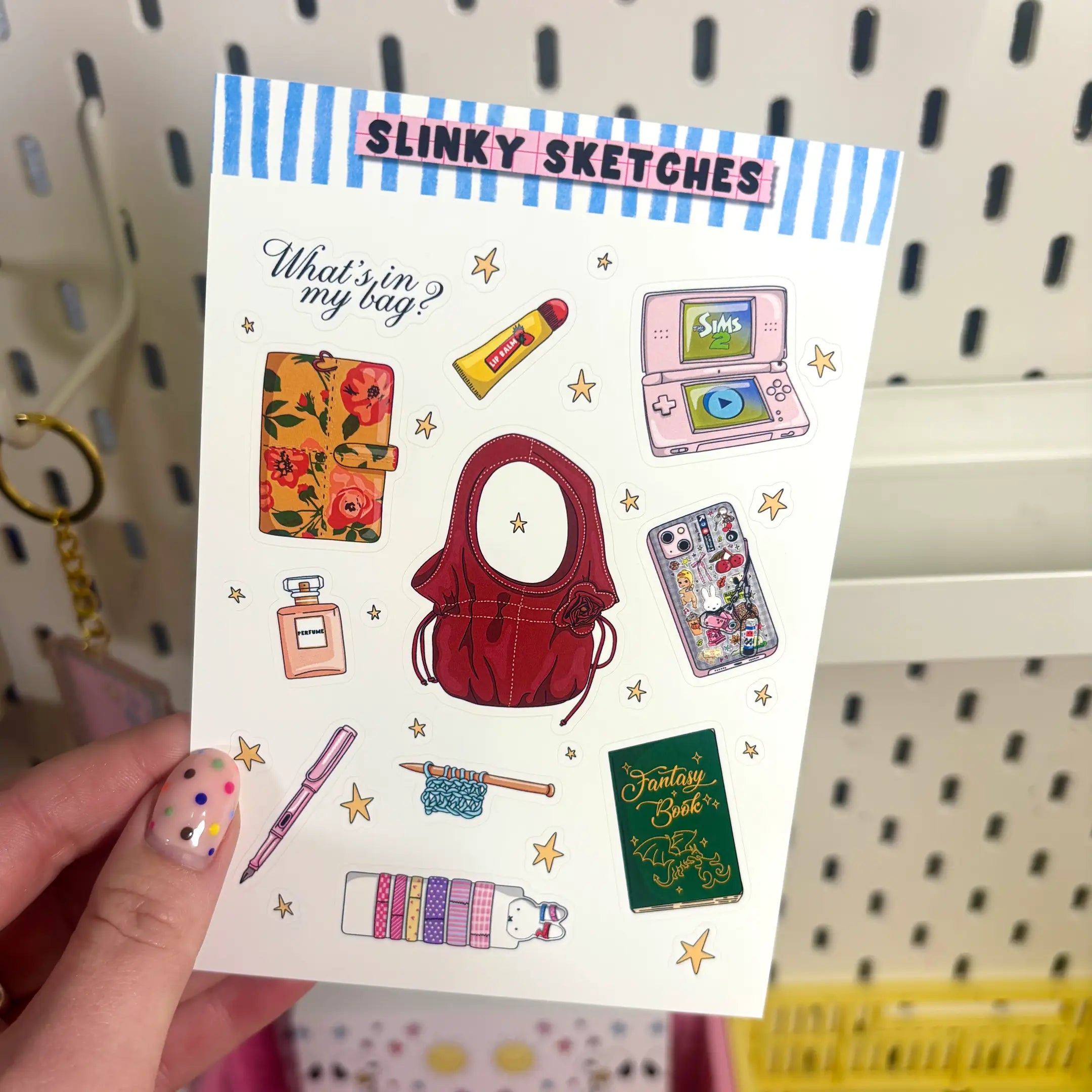 Slinky’s Bag A6 Sticker Sheet