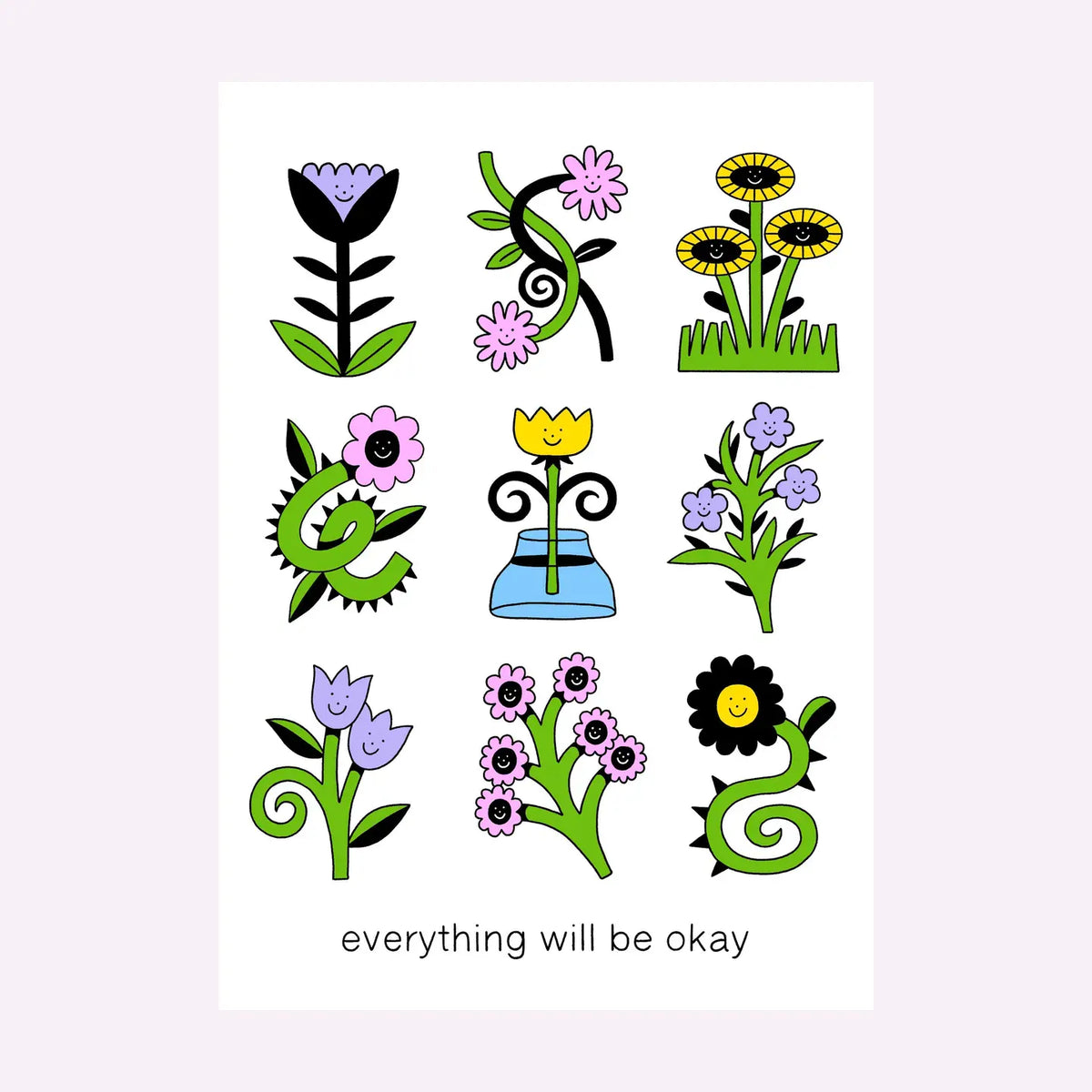 Everything Will Be Okay, Flower Print