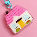 Pink house Keyring