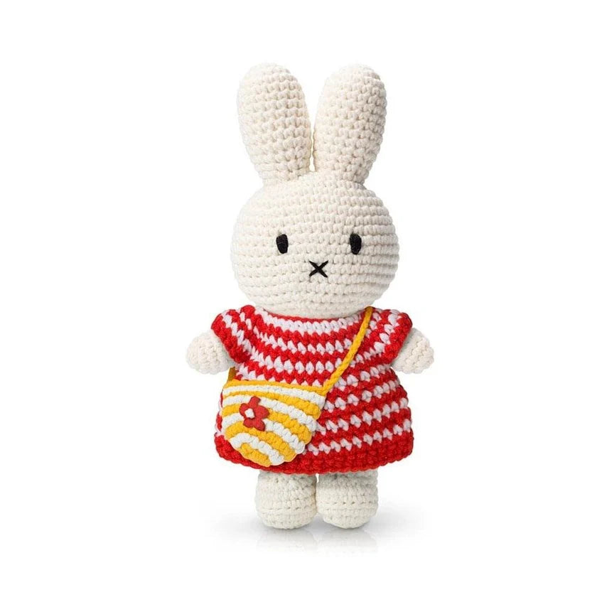 Red Striped Dress Crochet Miffy