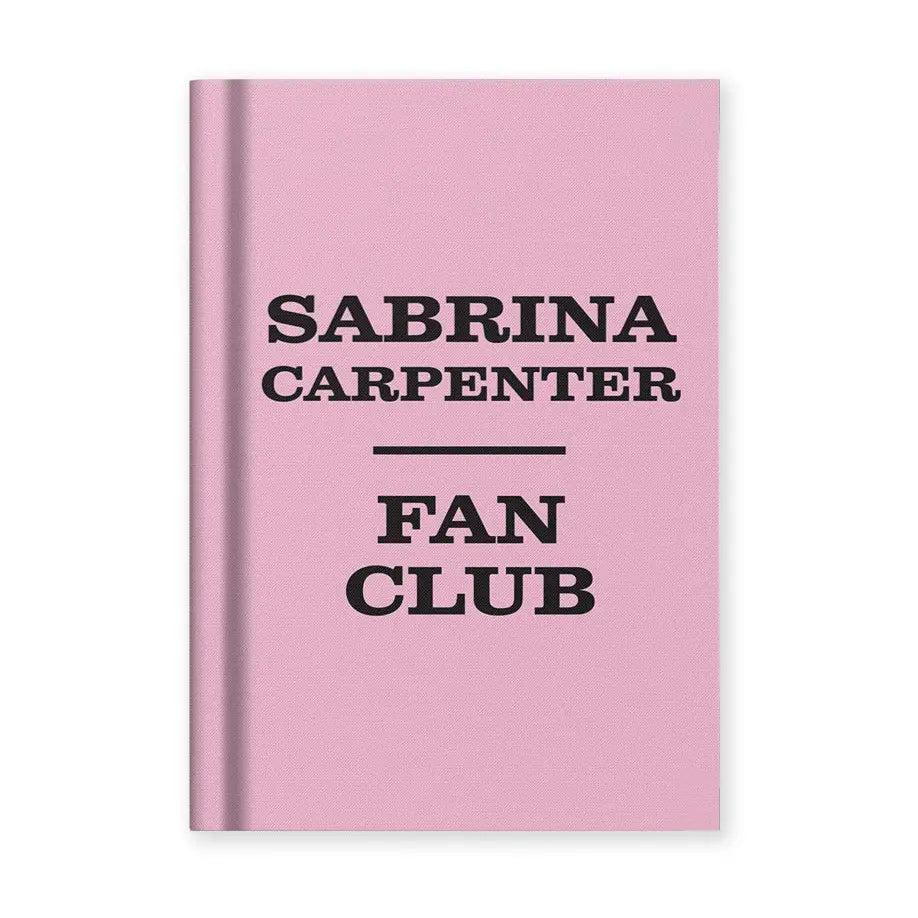 Sabrina Carpenter Fan Club Notebook