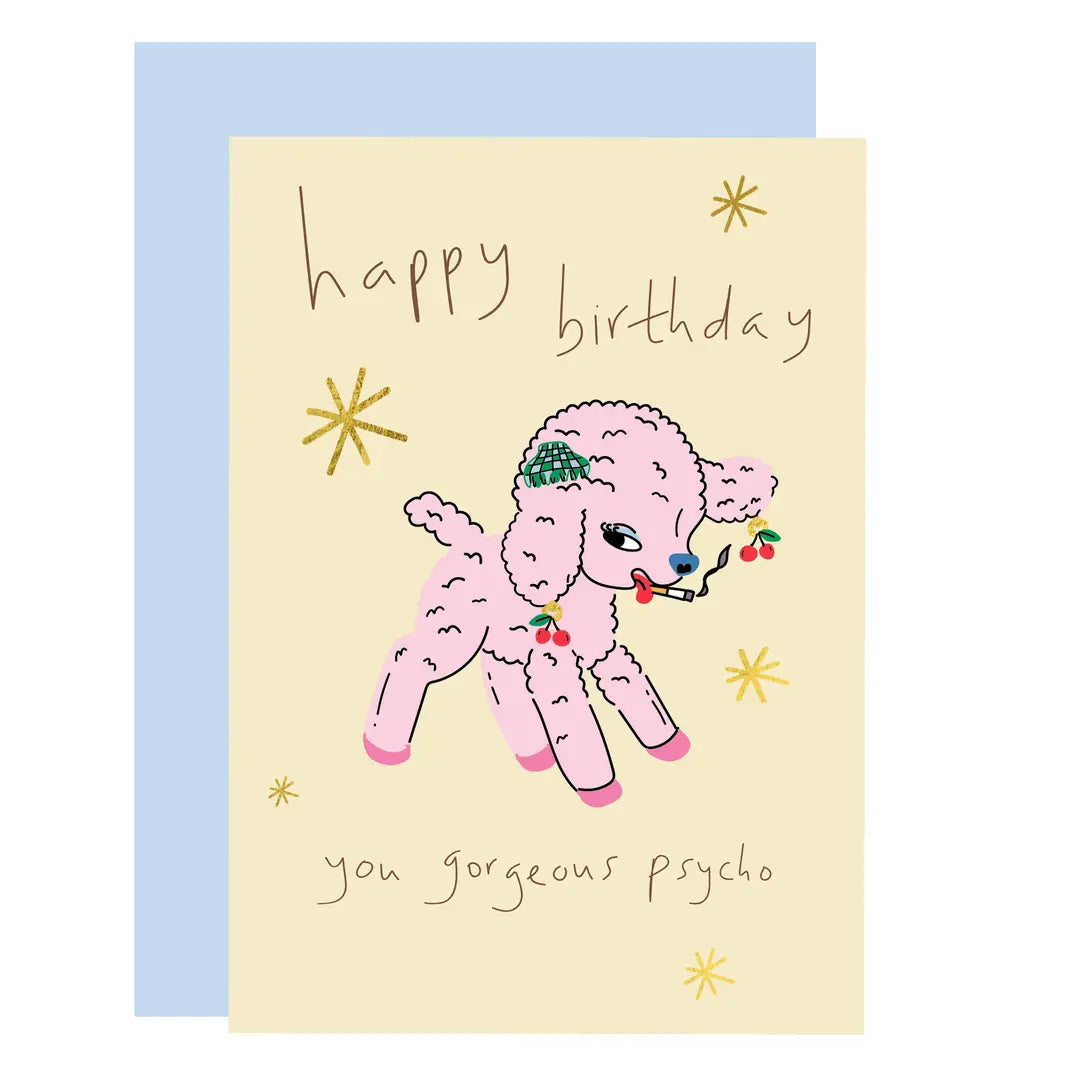 Birthday Little Lamb Pyscho Card