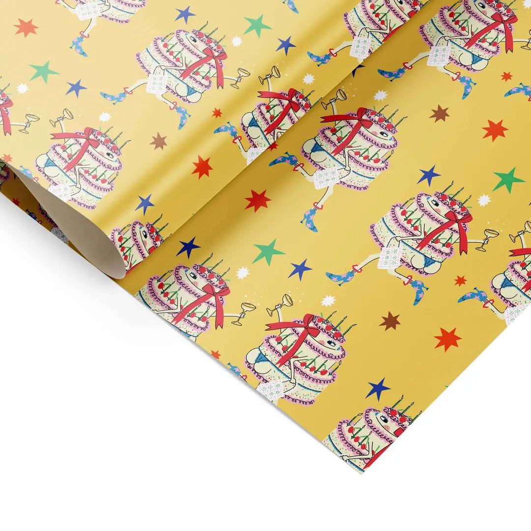 Cake in boots Gift Wrap