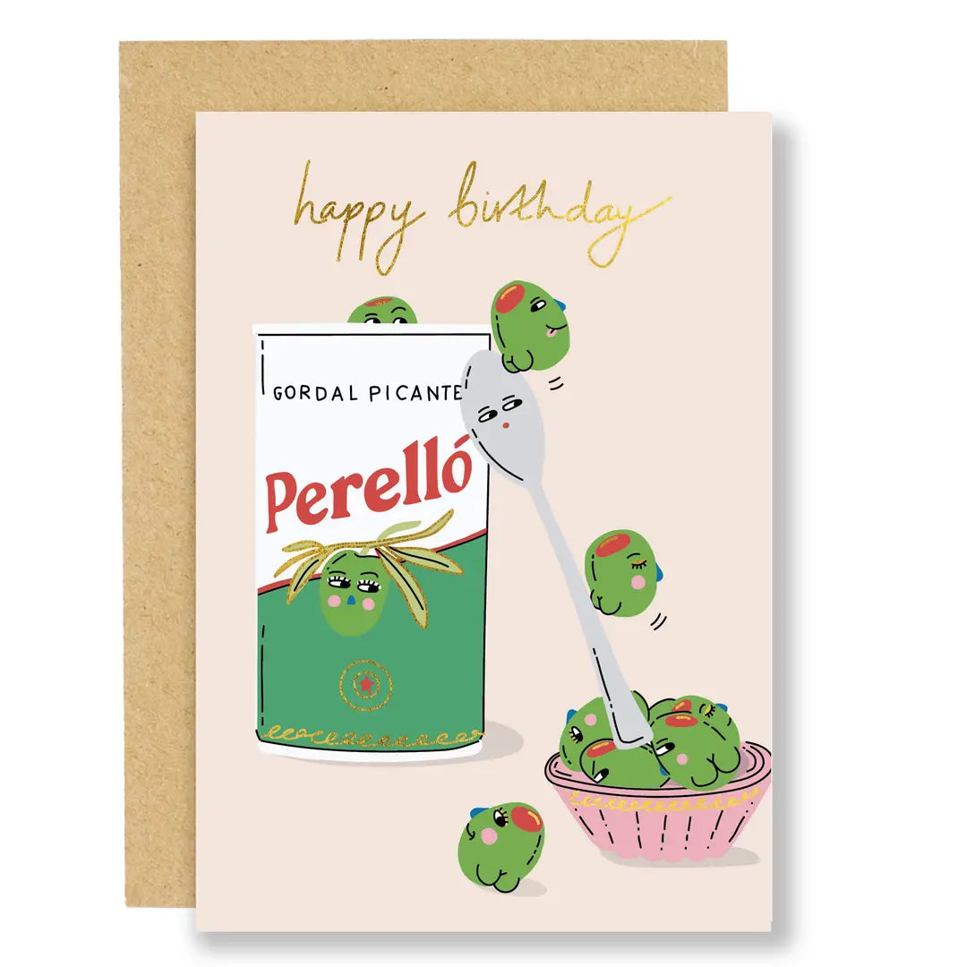 Olives Birthday Card