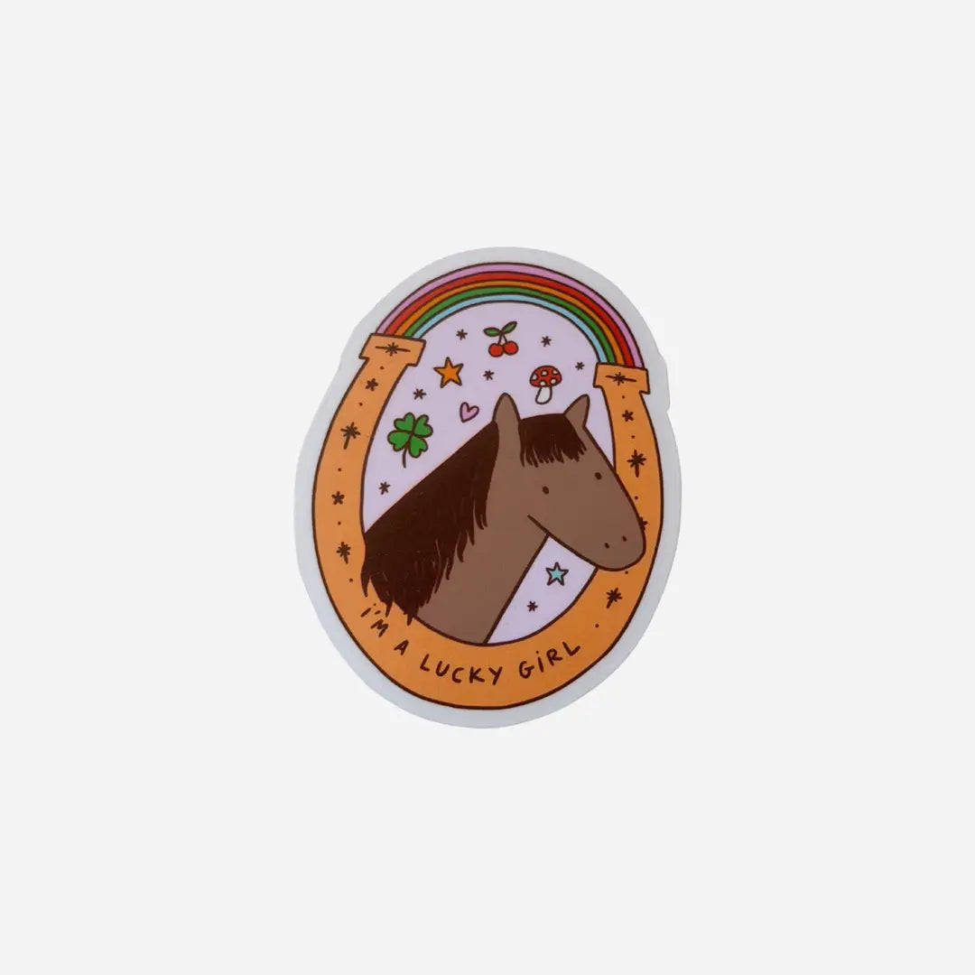 I’m a lucky girl Sticker