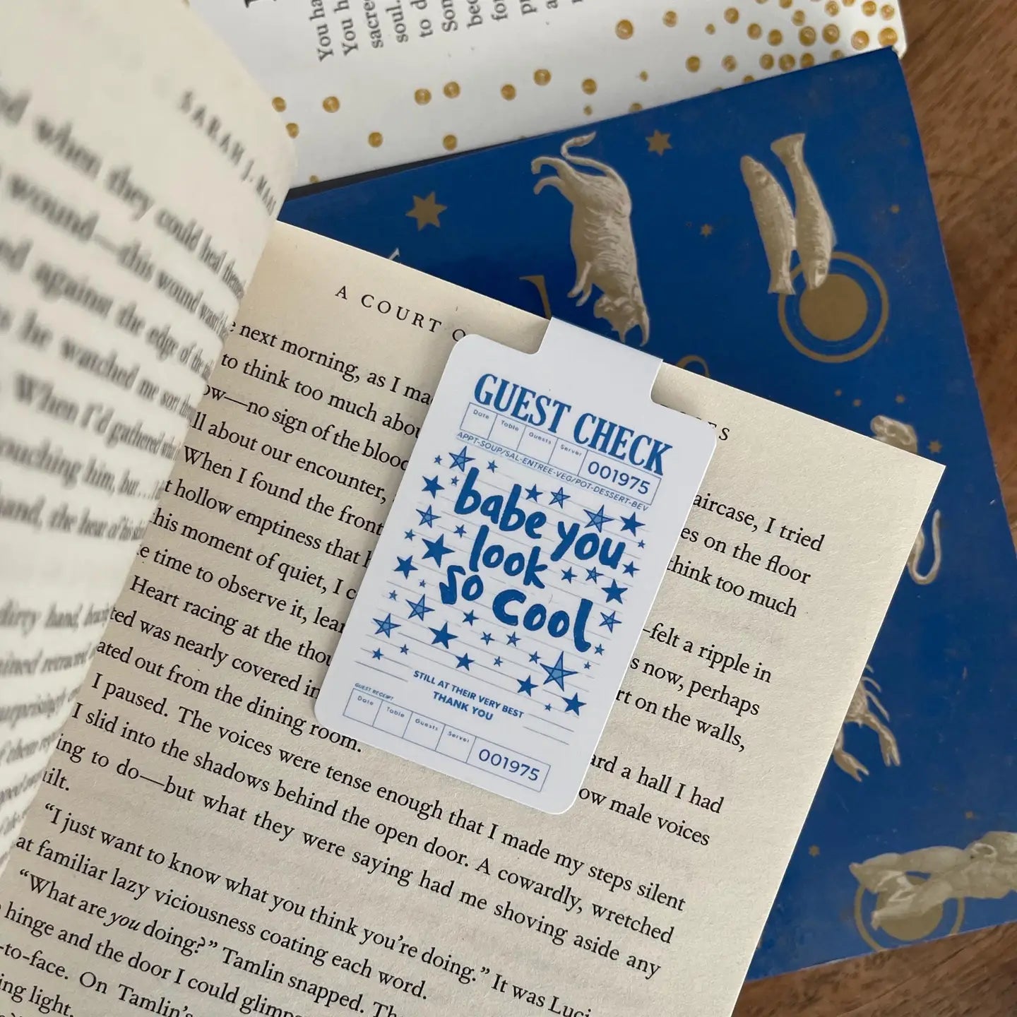 Guest check Magnetic Bookmark