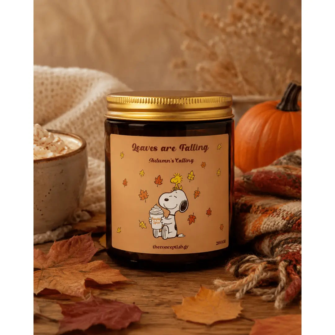 Leaves are falling, Autumns Calling Candle