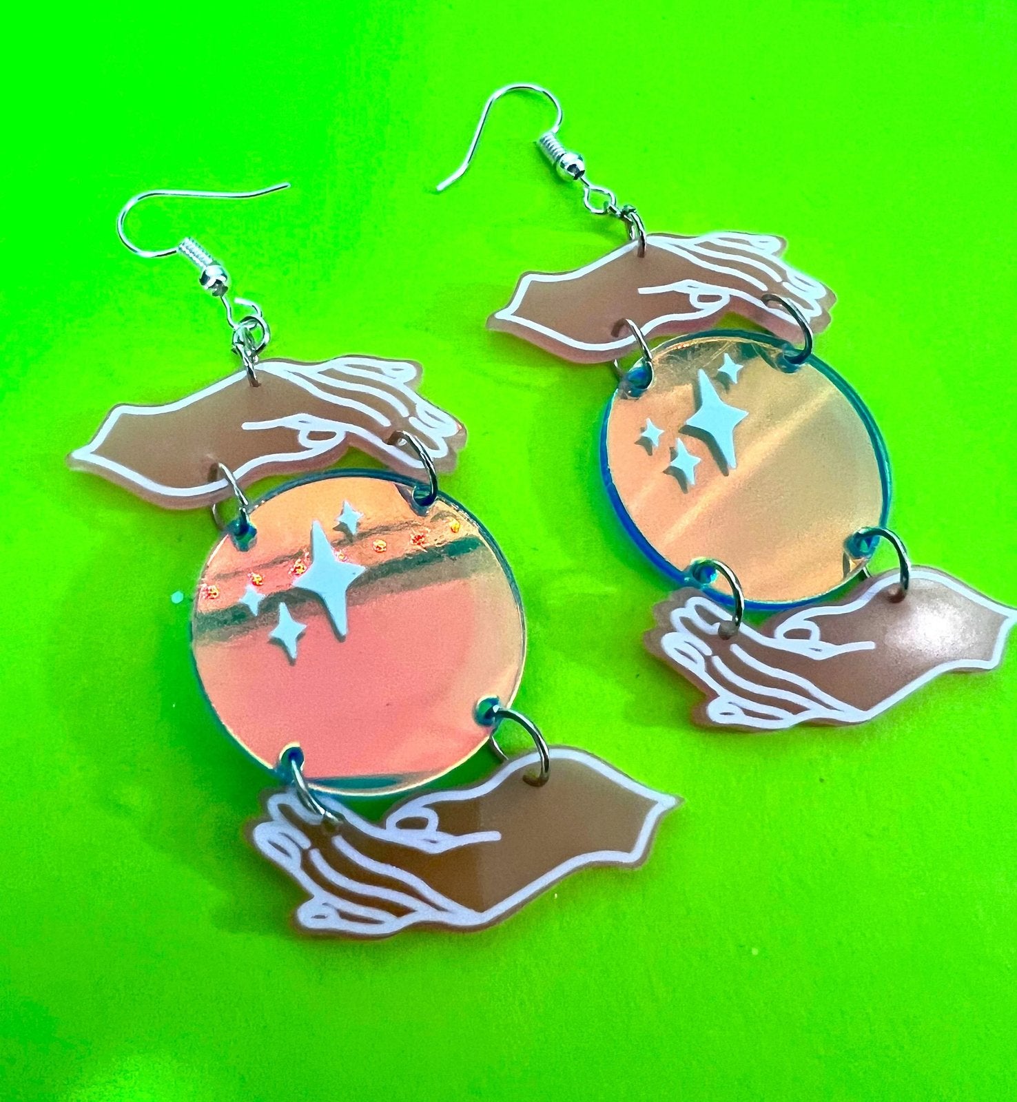 Mystic acrylic earrings ☁️