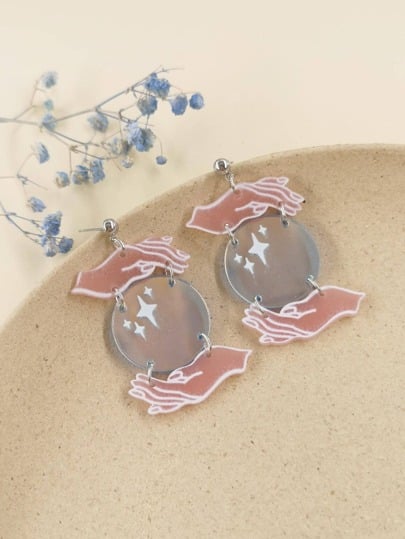Mystic acrylic earrings ☁️