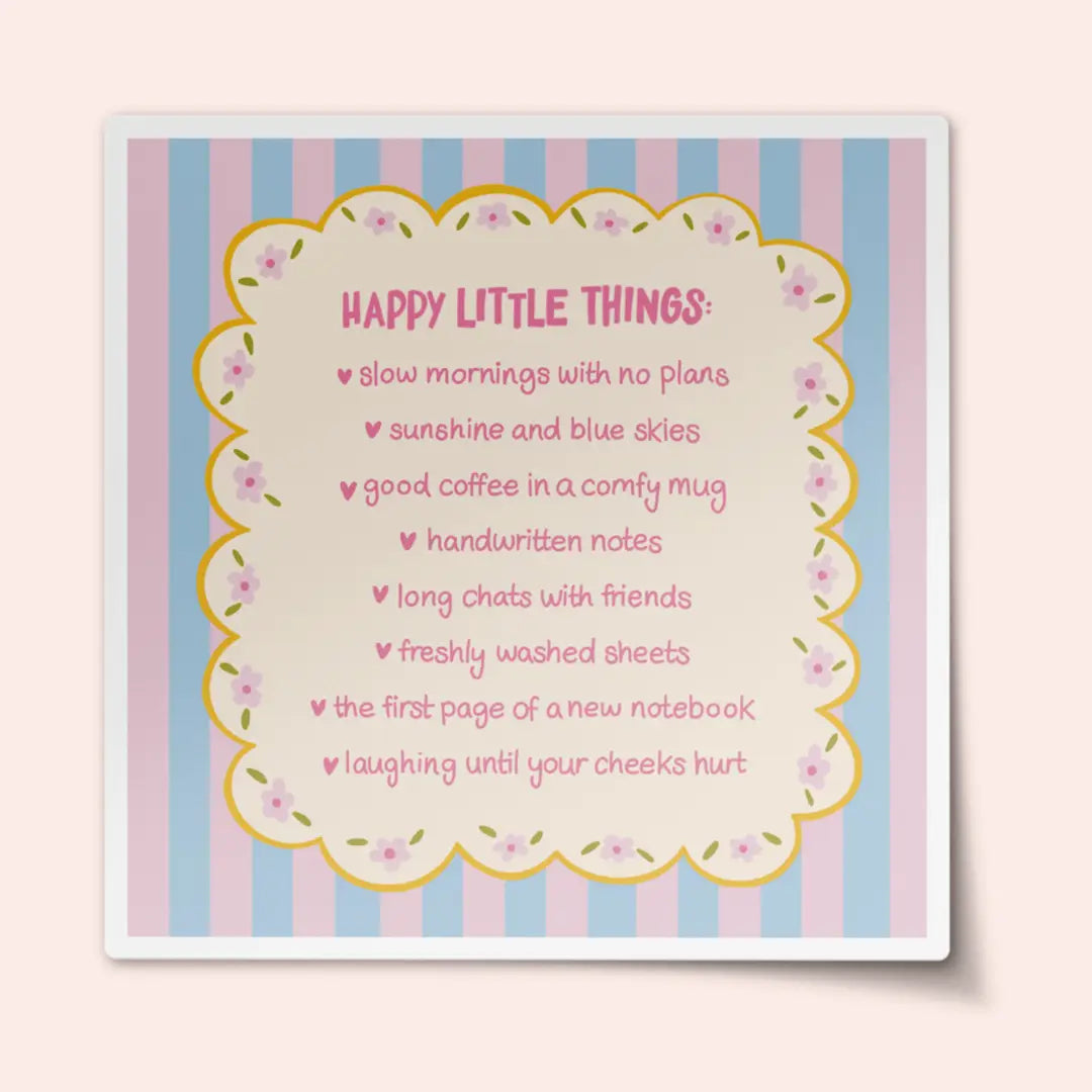 Happy little things Sticker