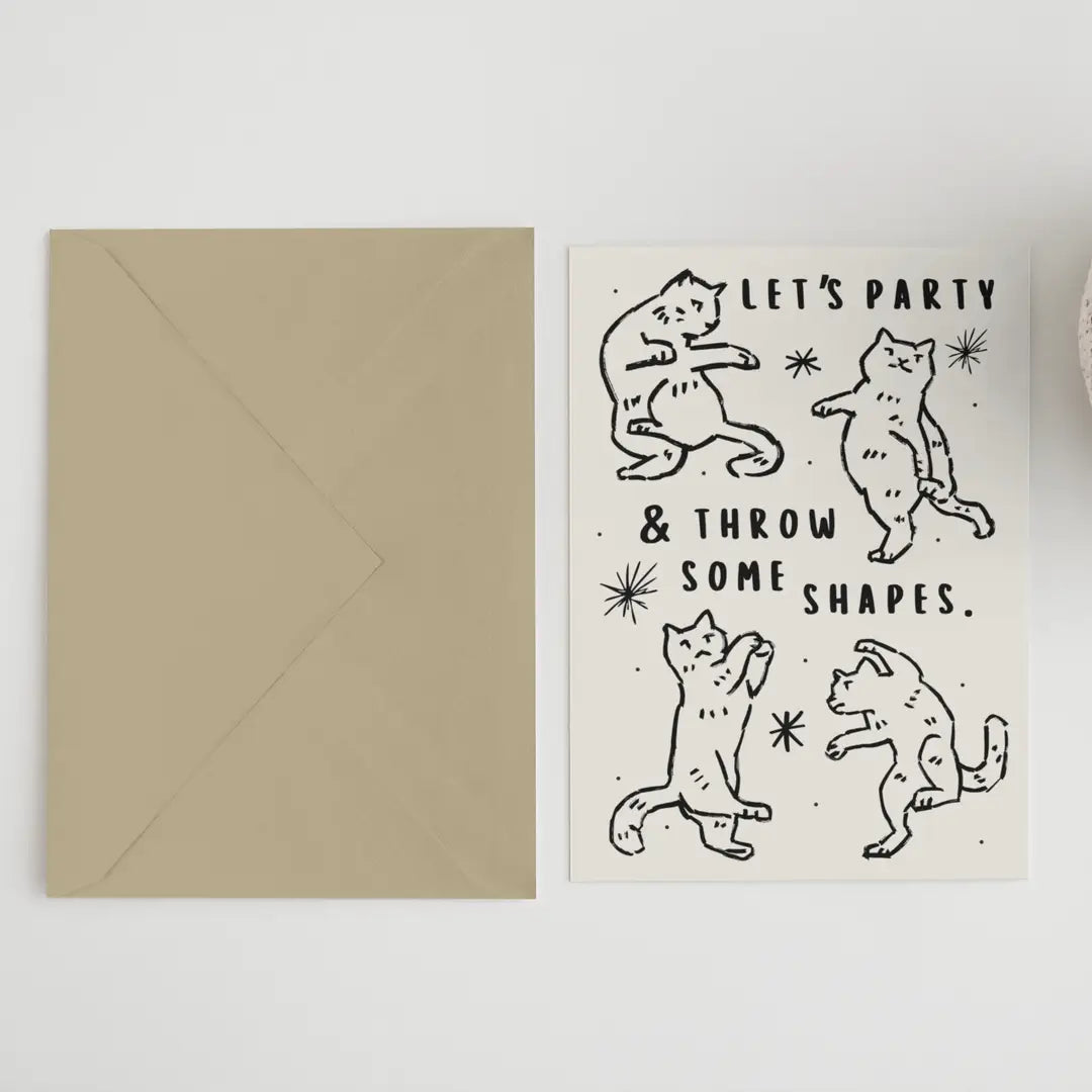 Lets Party & throw some shapes Card