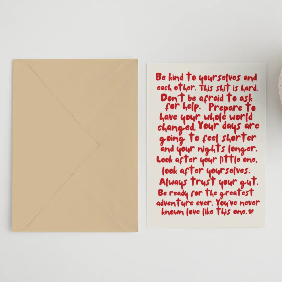 New parents advice Card