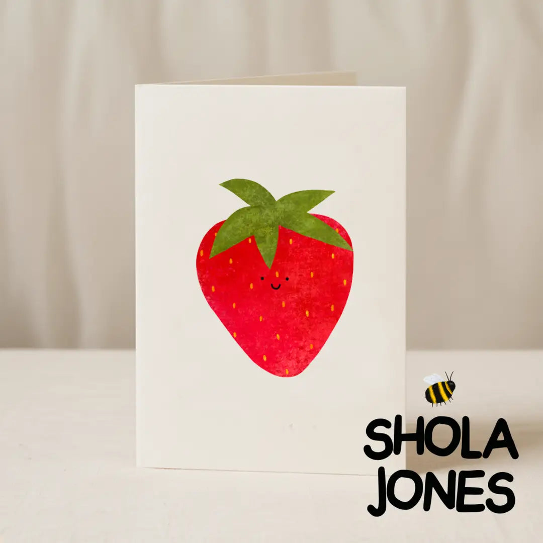 Strawberry smile Card