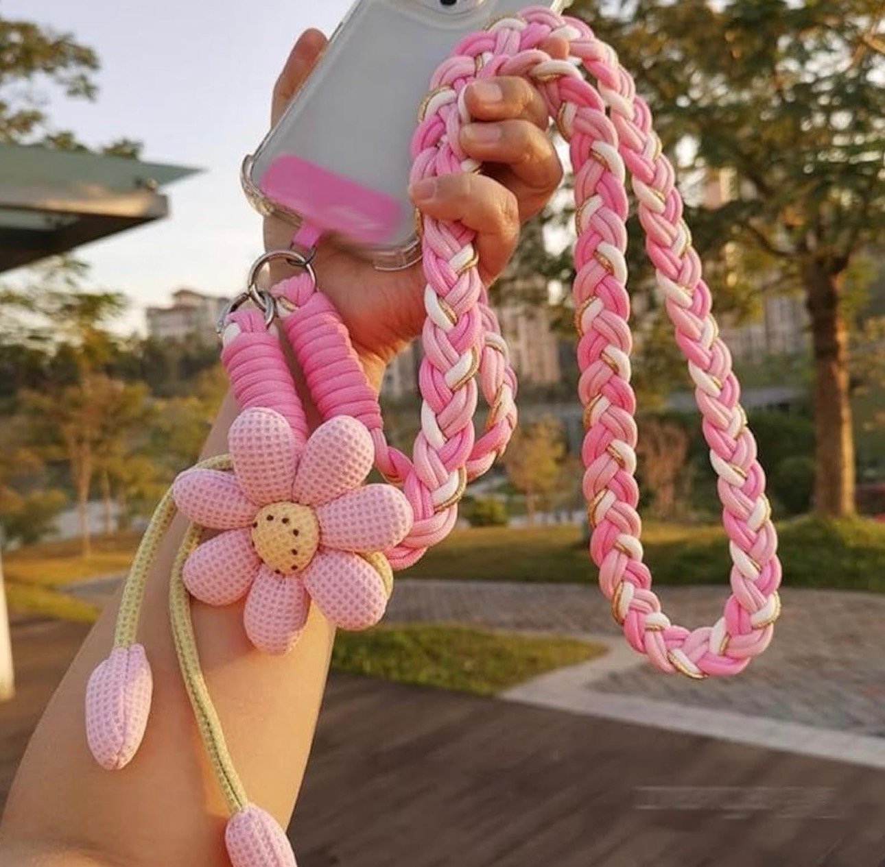 Flower Crochet Phone Lanyard 🌼