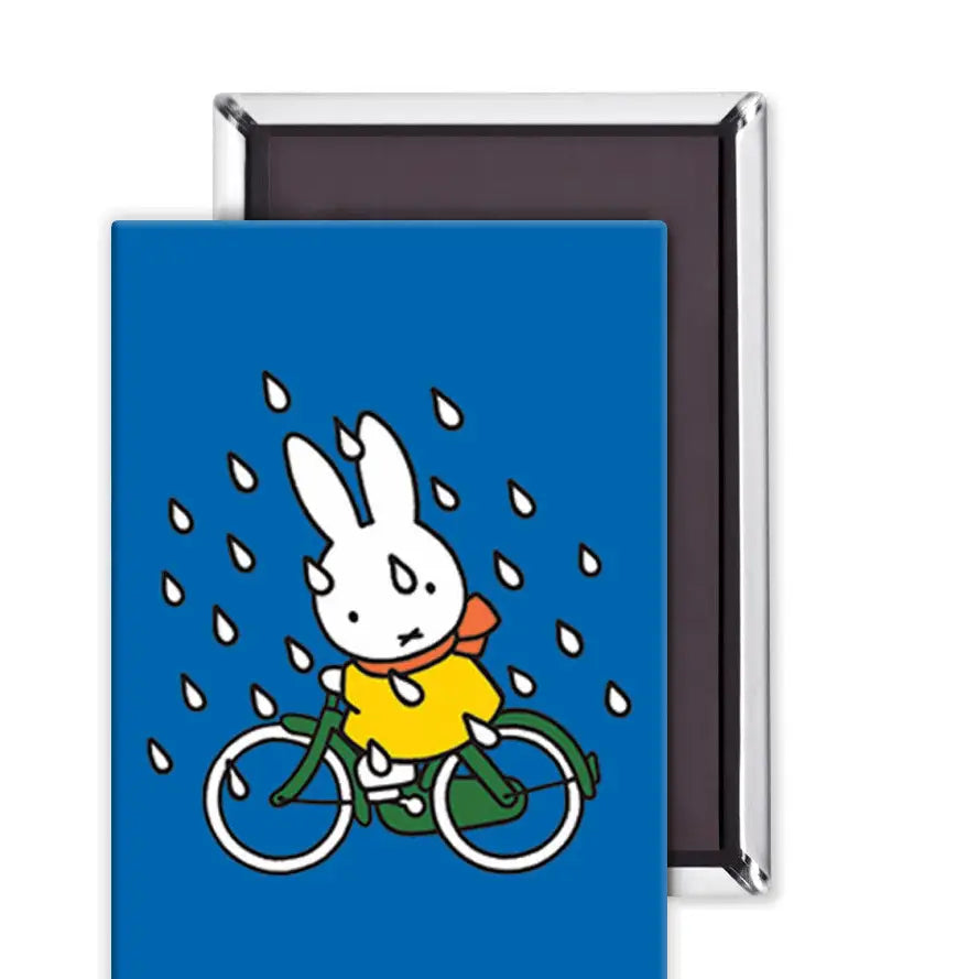 Miffy Riding a Bike Magnet