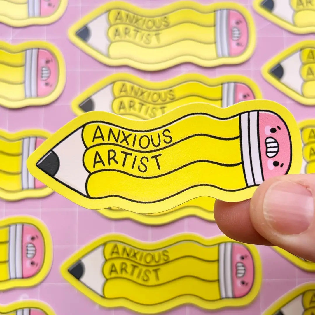 Anxious artist Sticker
