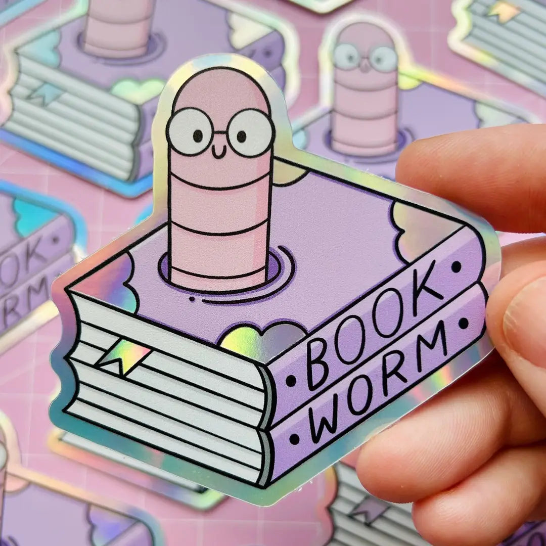Book Worm Sticker