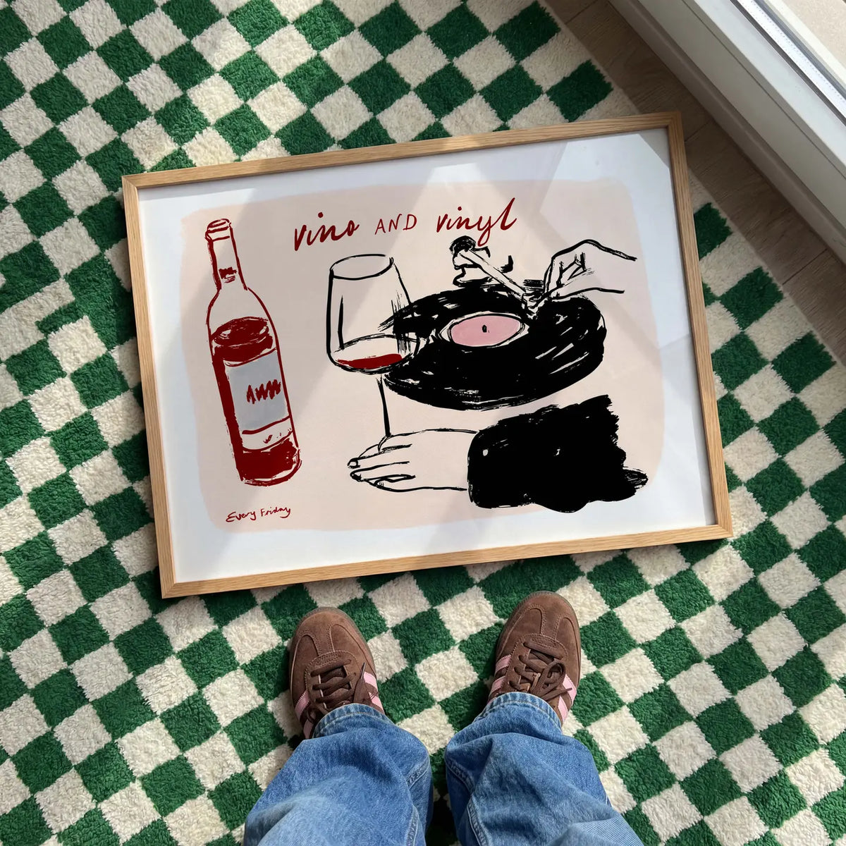 Vino & Vinyls Print