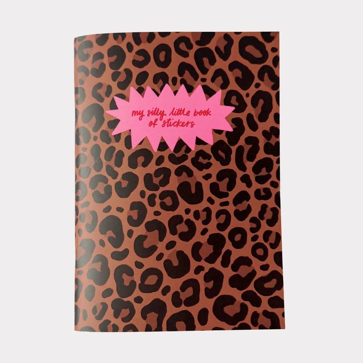 My silly little book of stickers - leopard sticker keeper