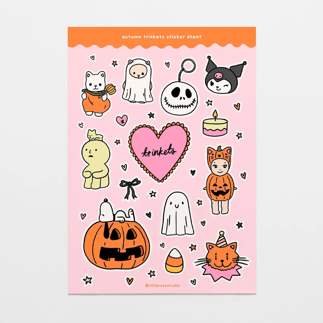 Autumn Trinkets Sticker Sheet