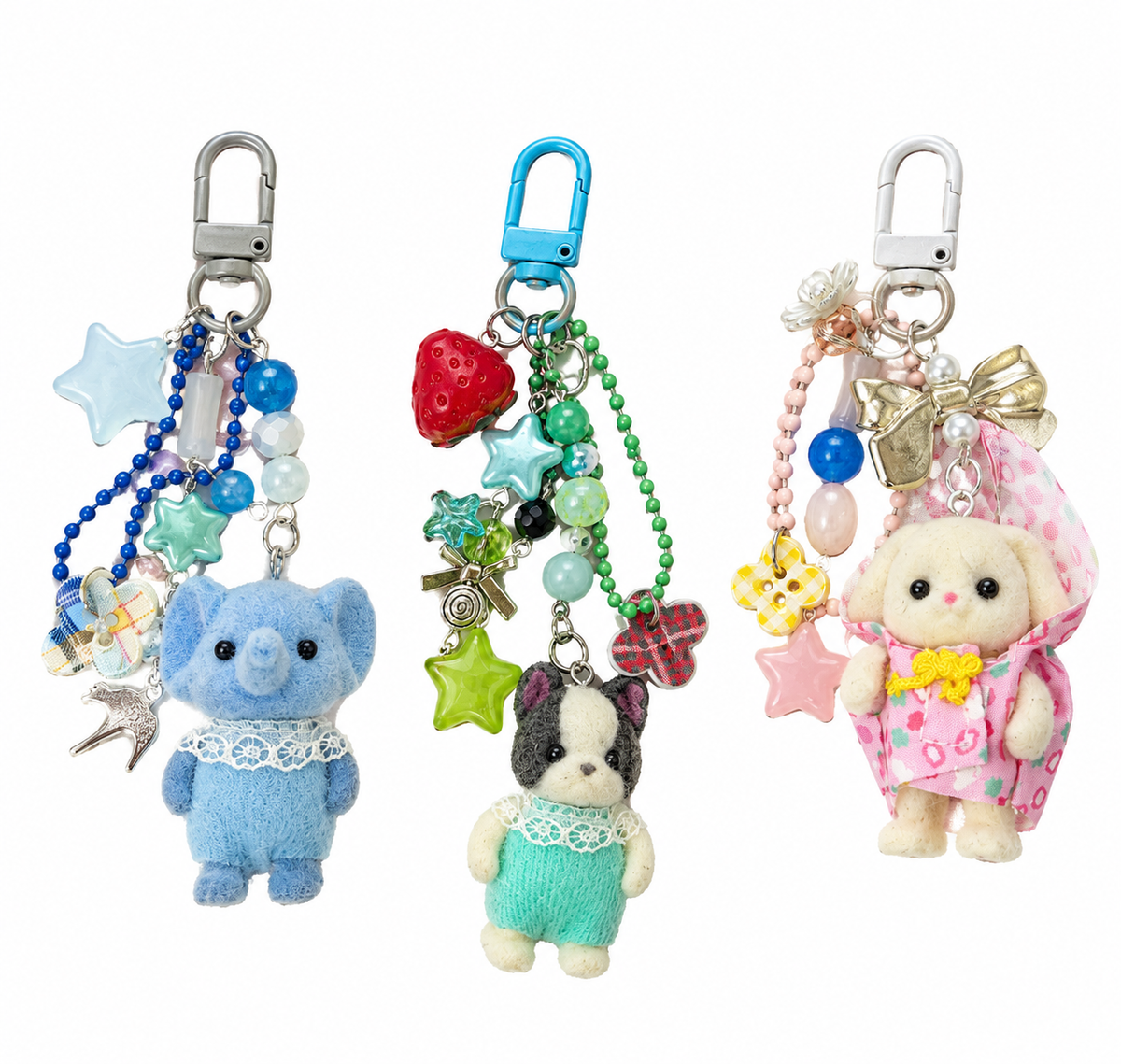 Sylvanian Family Figure Keychain🐱🐶🐰