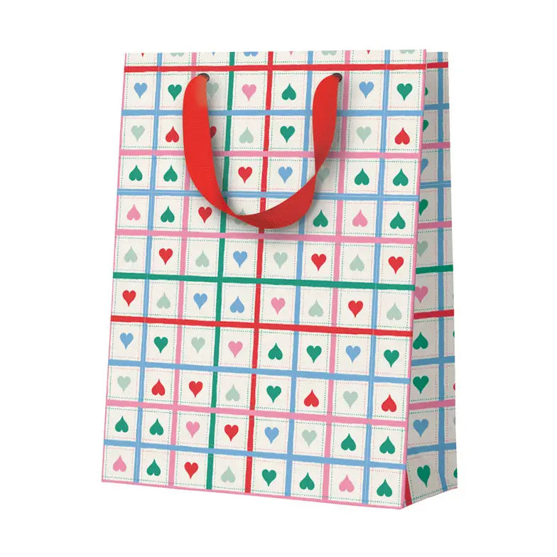 Heart Grid Medium Gift Bag