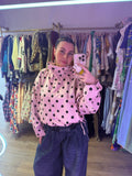 Pink Polka Dot Statement Jacket ✨