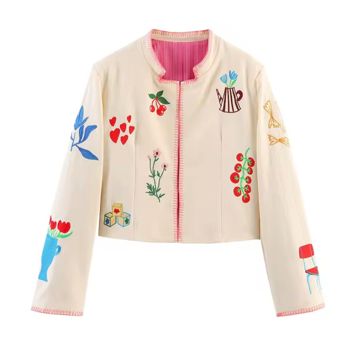 Embroidered spring jacket 🌼