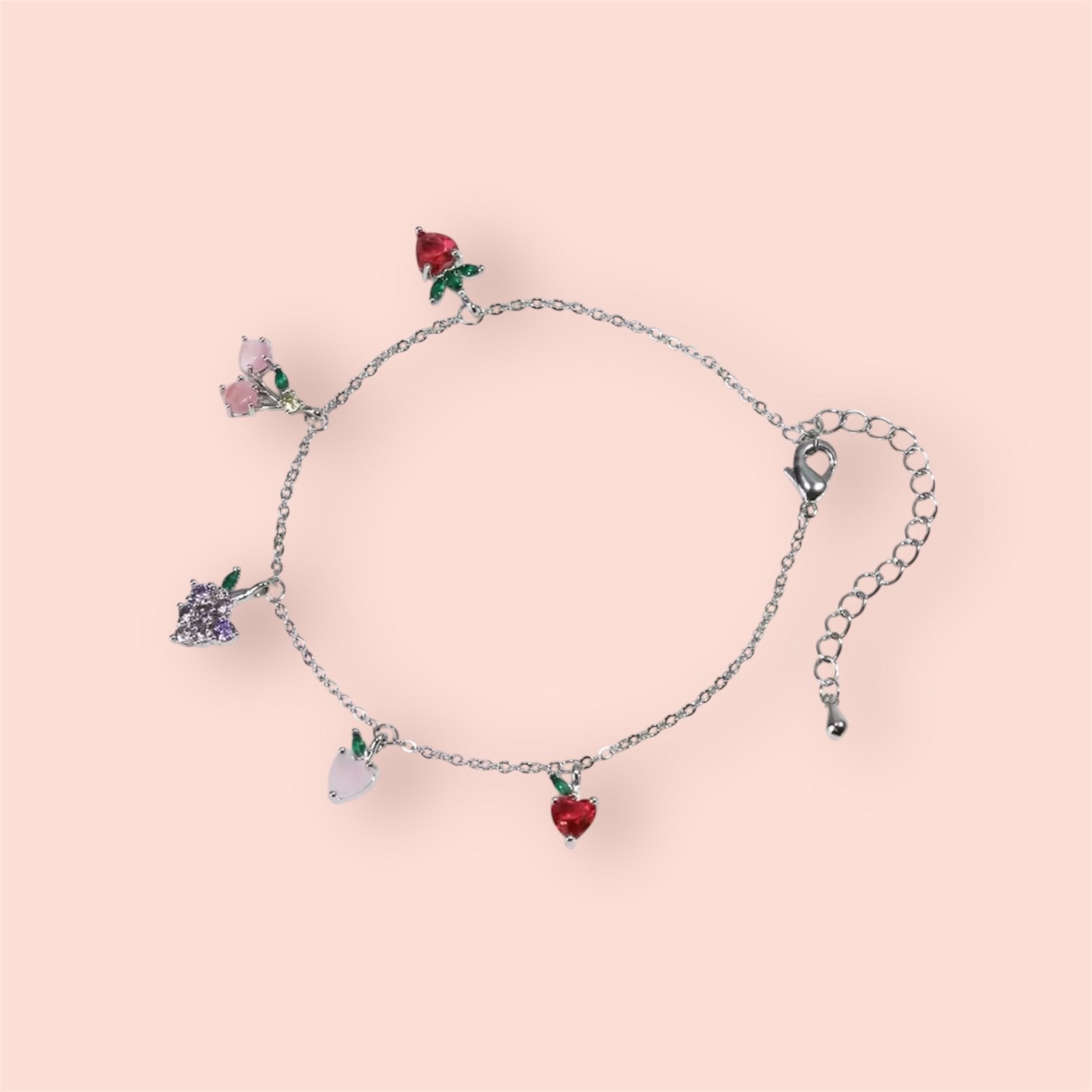 Fruit charm bracelet 🍇