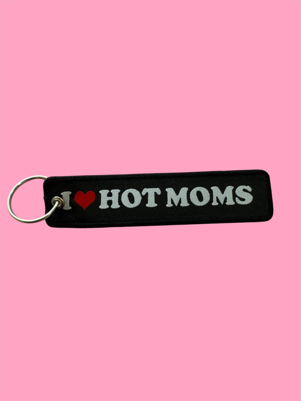 Slogan Fabric Keyring