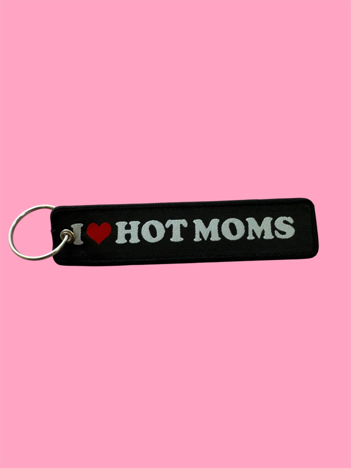 Slogan Fabric Keyring