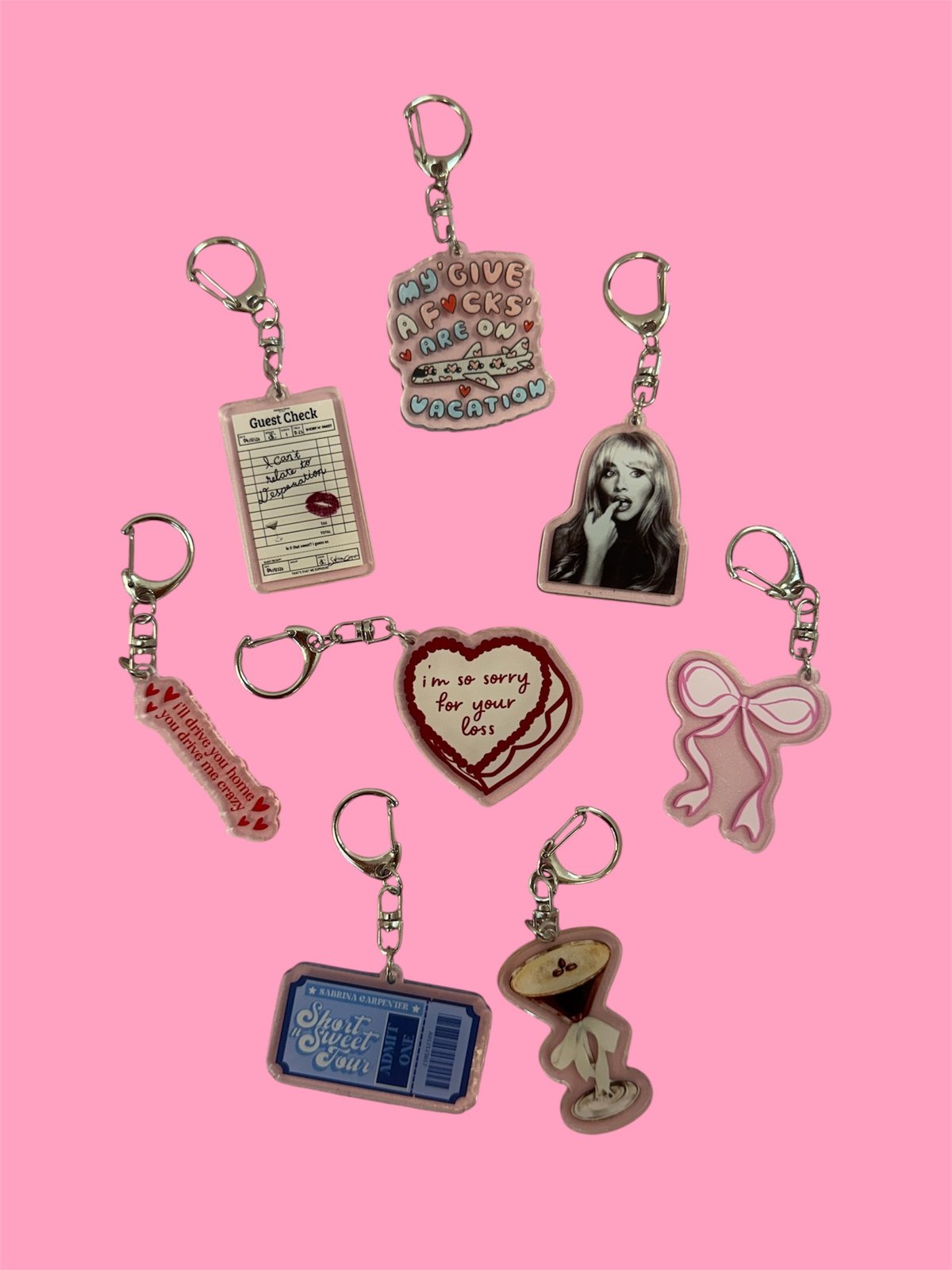 Sabrina Carpenter Keyrings☕️🎀