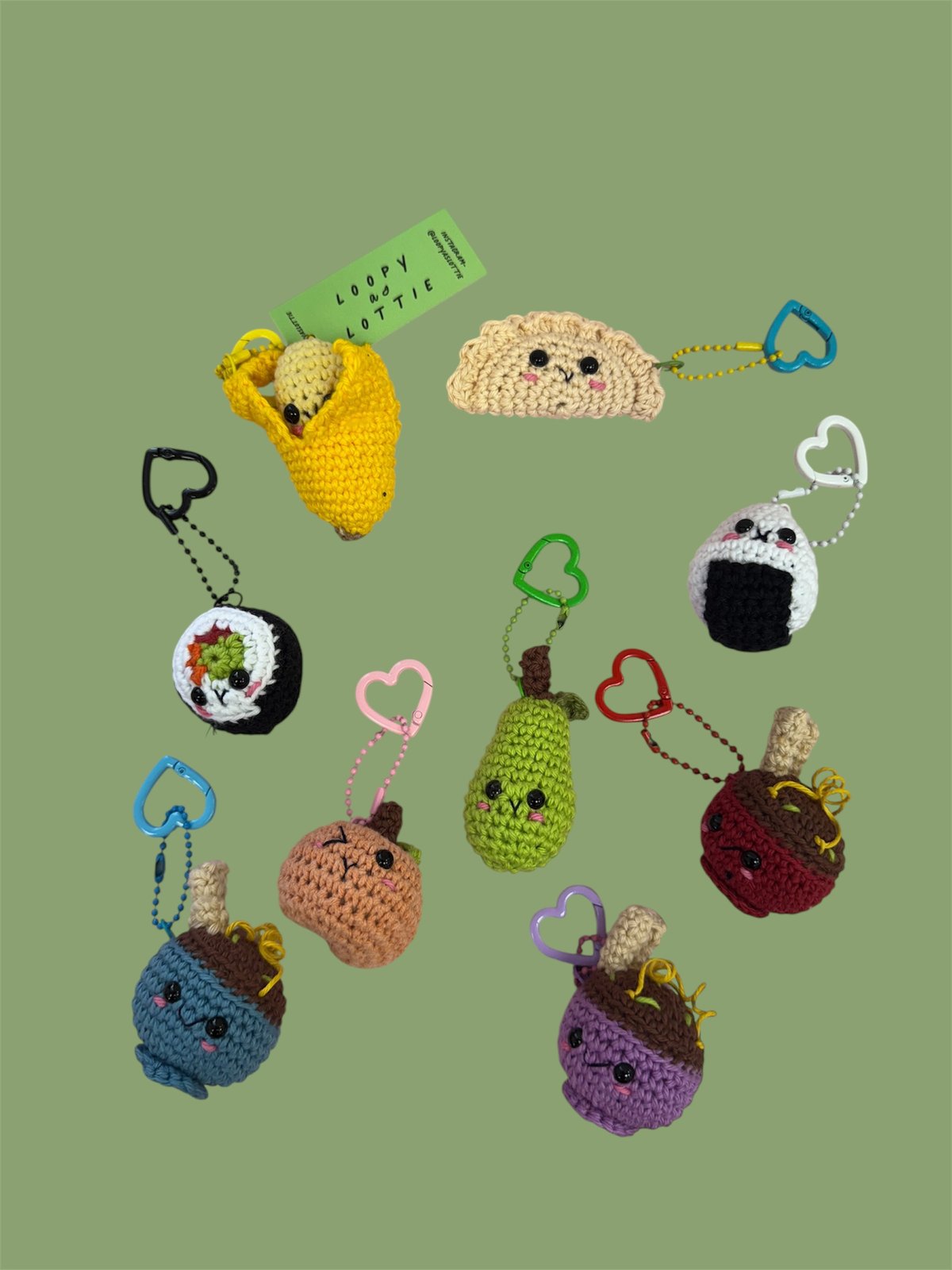 Loopy As Lottie Keyring