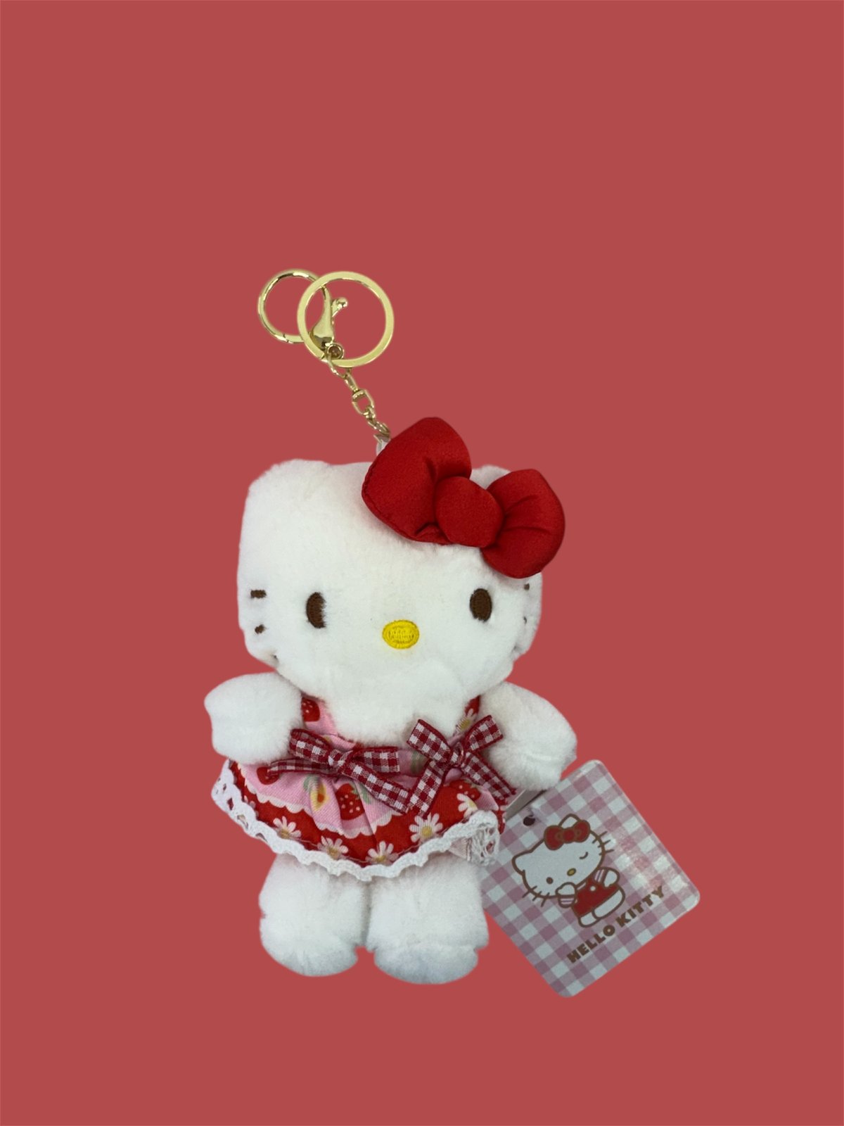 Hello Kitty Plush Keyring 😻 🍓