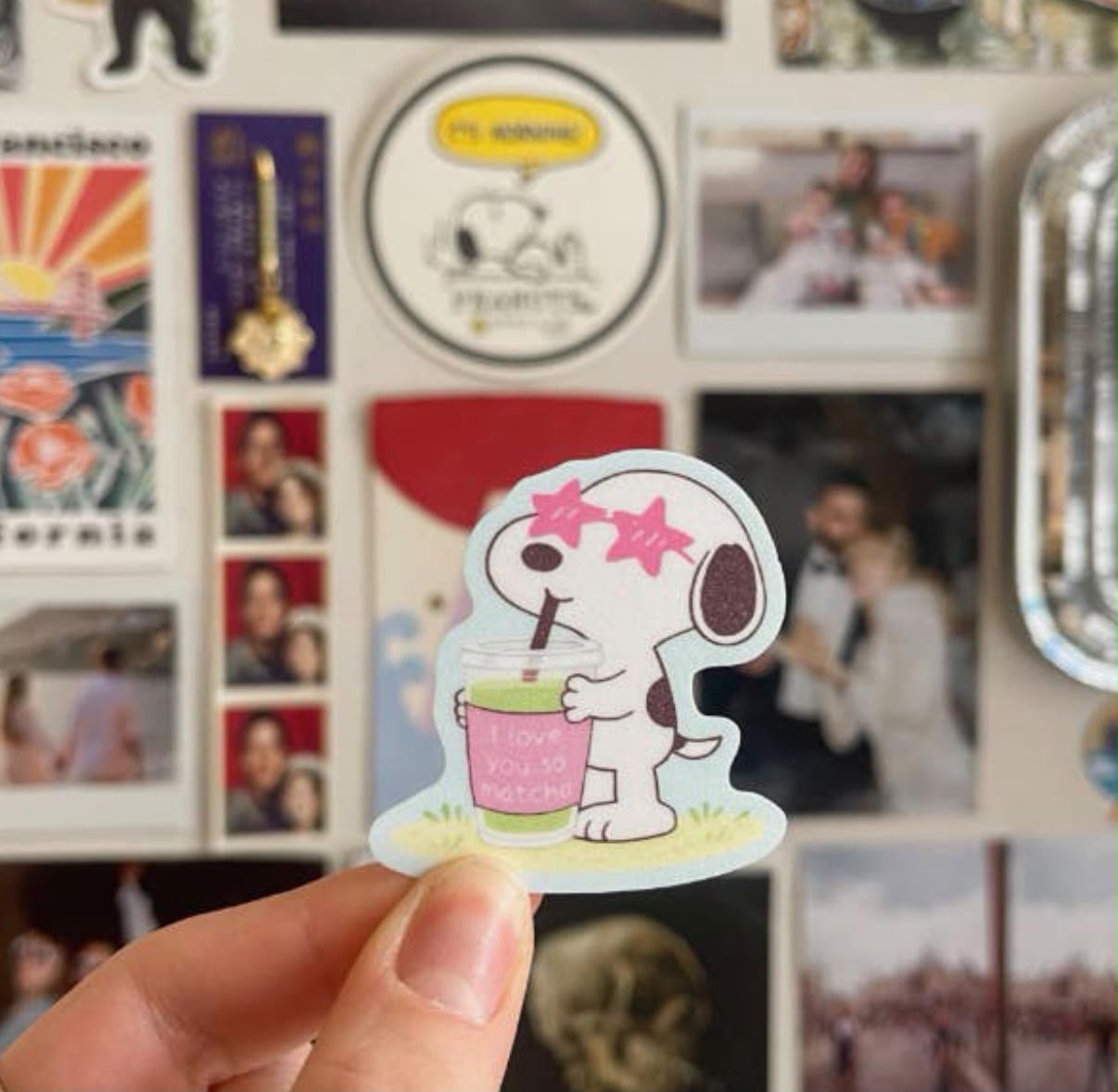 Love you so Matcha Snoopy Sticker
