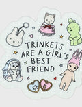 Trinkets are a Girls Best Friend Sticker