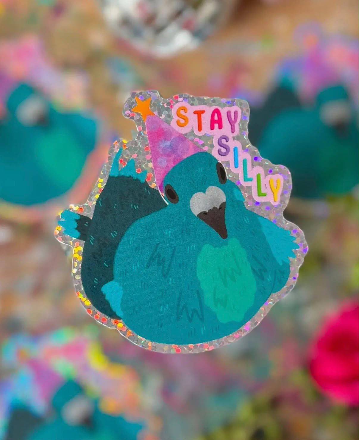 Stay silly Pigeon sticker