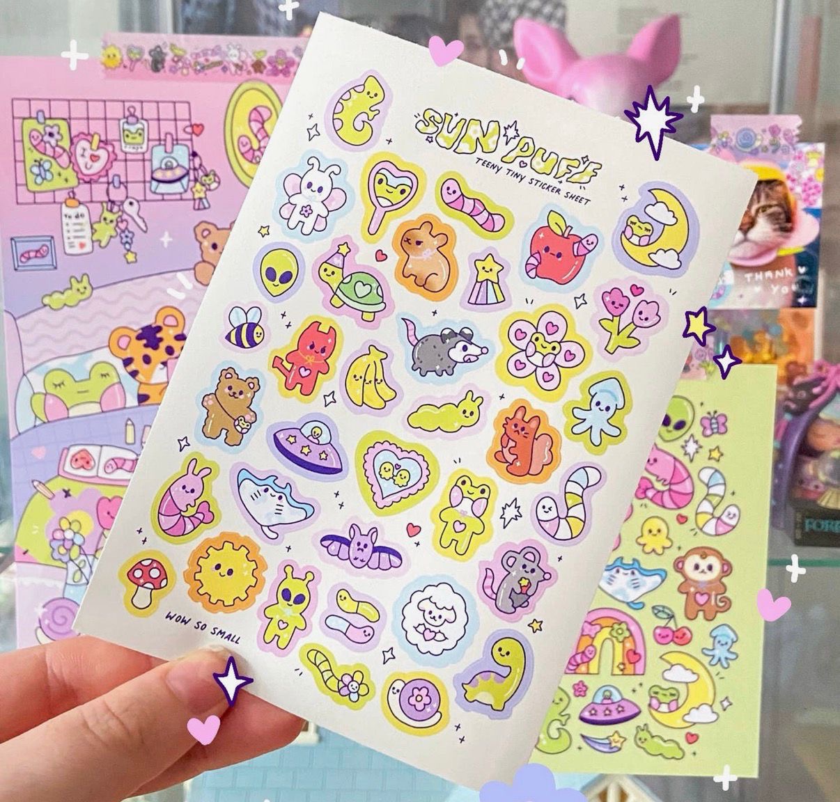 Teeny tiny sticker sheet