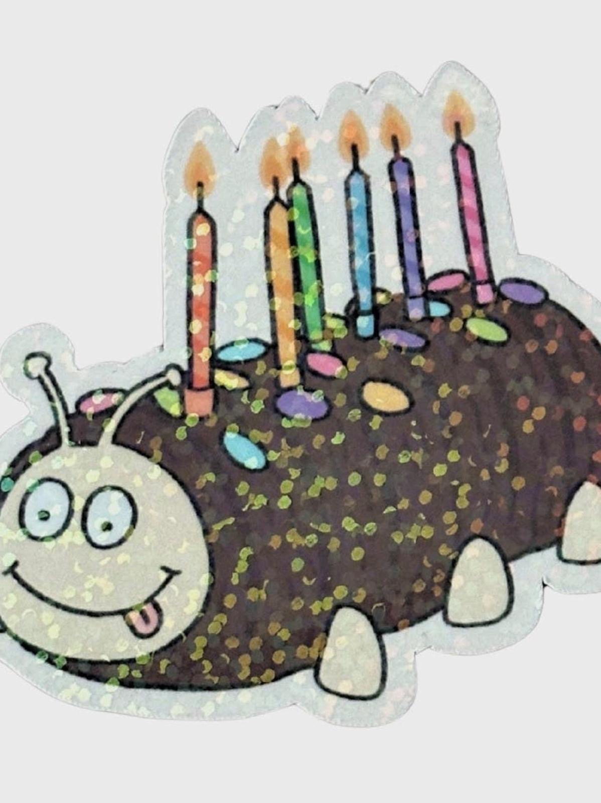 Caterpillar Cake Sticker