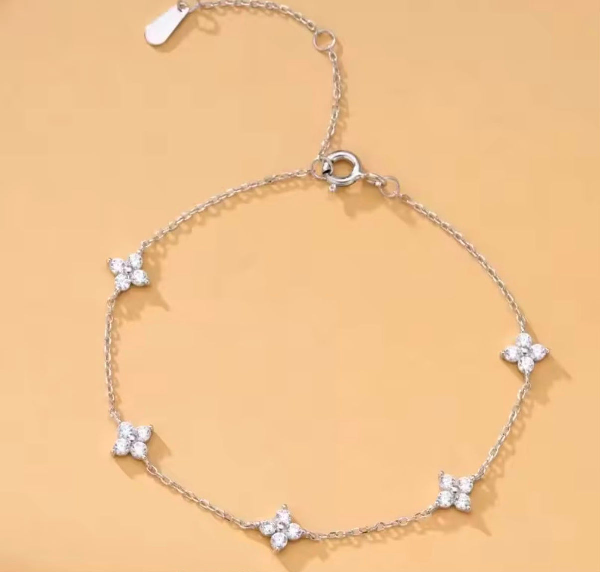 Four point silver Bracelet