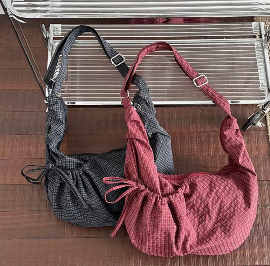 Check Nylon Bag