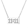 11:11 Silver Pendant Necklace